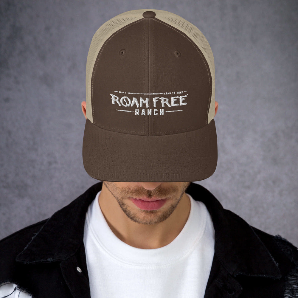 Roam Free Brown Trucker Cap